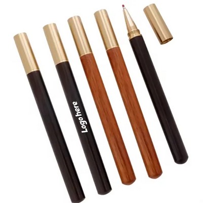 Wood Brass Ballpoint Pen