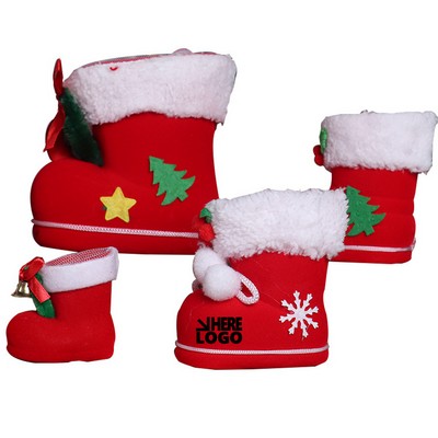 Large Christmas Decorations Candy Bags Boots Pen Holder