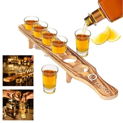 6-Shot Paddle Shape Cup Holder