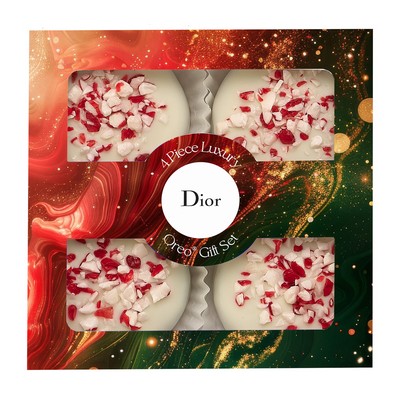 Luxury Chocolate Oreo® Gift Sets - 4 Piece - White Chocolate Peppermint