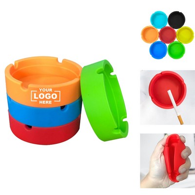 Travel-Friendly Silicone Ashtray