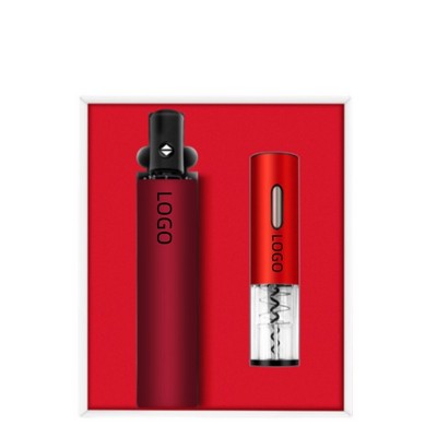 Electric Bottle Opener And Umbrella Gift Set