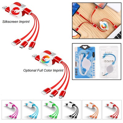 3" 1 Retractable Charging Cable