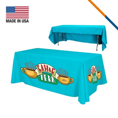 8' Venton Liquid Repellent Economy Table Throw