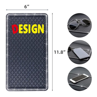 Anti Slip Car Dash Pad Crystal Rhinestone Mat