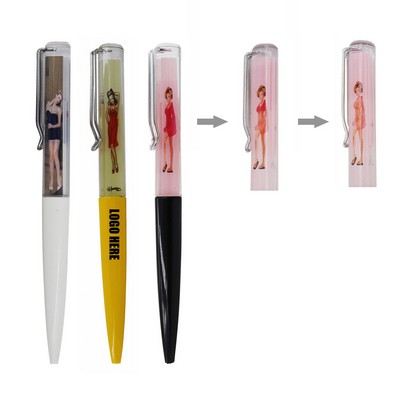 Novelty Tip-and-Strip Ballpoint Pen with Transforming Liquid Photo