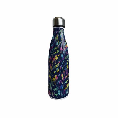 17oz Summer-Design Insulated Stainless Steel Water Bottle