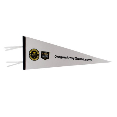 Large White Felt Pennant