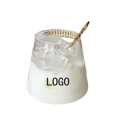 The 12Oz Household Milk Cold Drink High Borosilicate Glass Cup