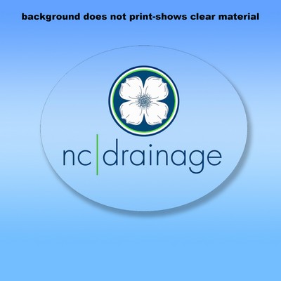 Clear Removable Glass Decals (9"X10") - Removeable. Repositionable. Custom Shape