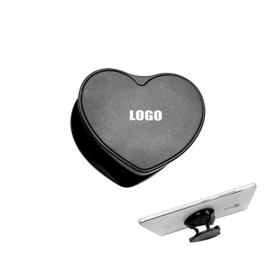 Heart Shaped Pop Up Phone Holder Stand With Durable Adhesive