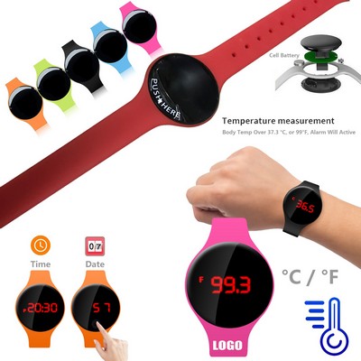 Wrist Thermometer With Bracelet Watch And Digital LCD Display