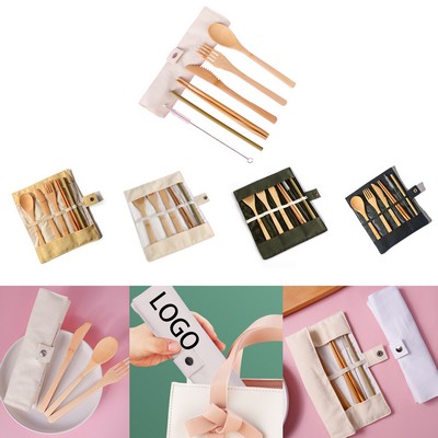 Portable Customizable Wooden Cutlery Sets