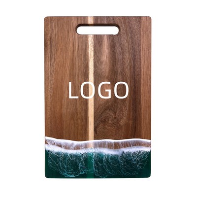 Ocean Resin Acacia Wood Charcuterie Paddle