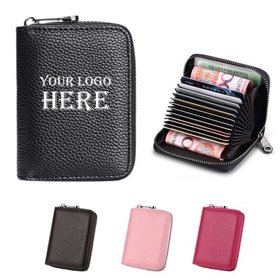 Leather Credit Card Holder/ Travel Passport Wallet
