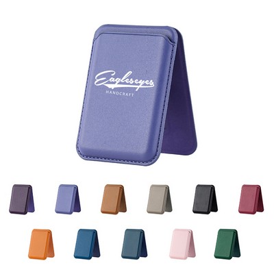 Leather Magnetic Cell Phone Wallet