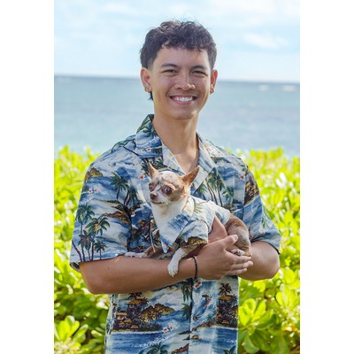 Tropical Cotton Hawaiian Dog Shirt