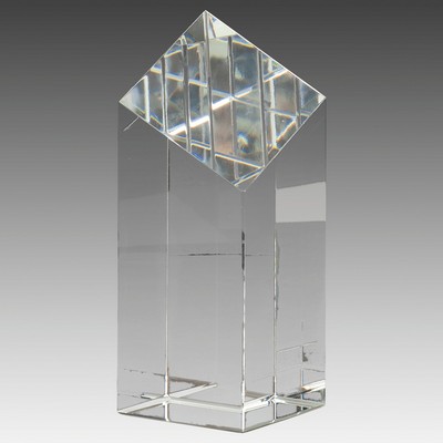 6" Crystal Diamond Top Pillar