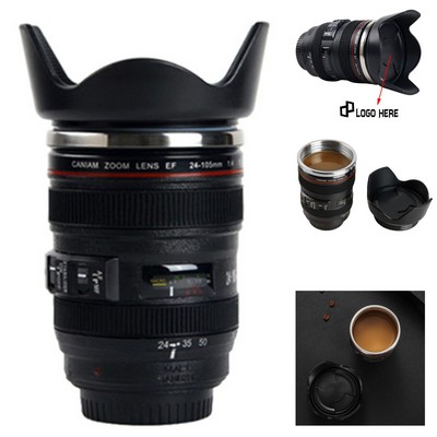 14Oz Camera Lens Shaped Thermal Mug