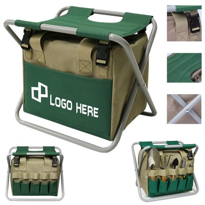 Garden Folding Stool W/ Bag