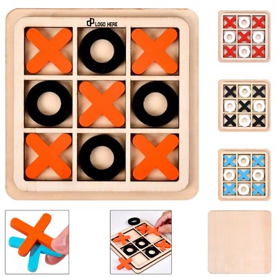Wooden Tic Tac Toe Table Game