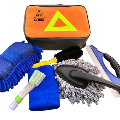 Cleaning Seven Piece Set Of Automotive Supplies