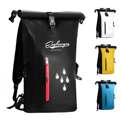 Waterproof Backpack with Zip Pocket