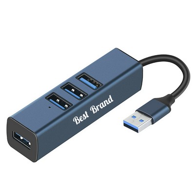 The Ideal 4-PORT Aluminum USB Hub for All Your Device Needs