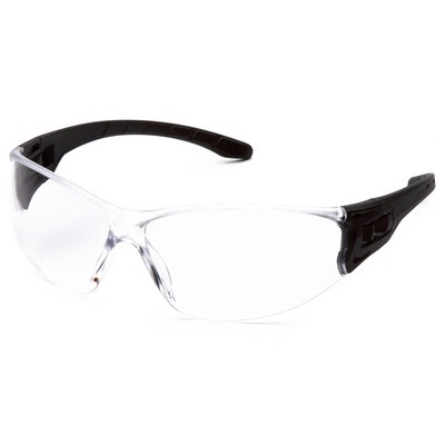 Trulock Safety Glasses, Black Frame with Clear H2X Anti-Fog Lens