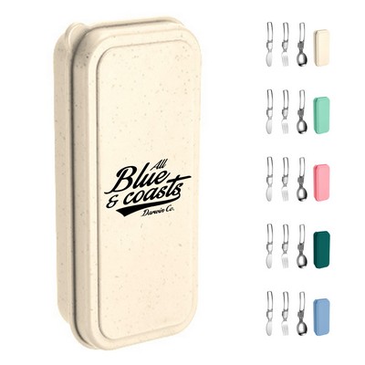 Stainless Steel Folding Travel Cutlery Utensils Set