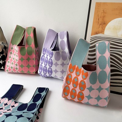 Custom Printed Knitted Tote Bag