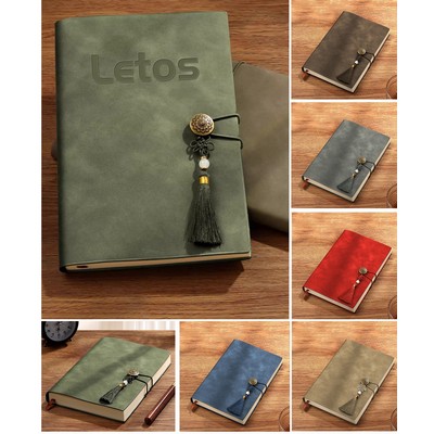 A5 PU Leather-Bound Business Notebook Writing Journal Executive Notebook Meeting Note
