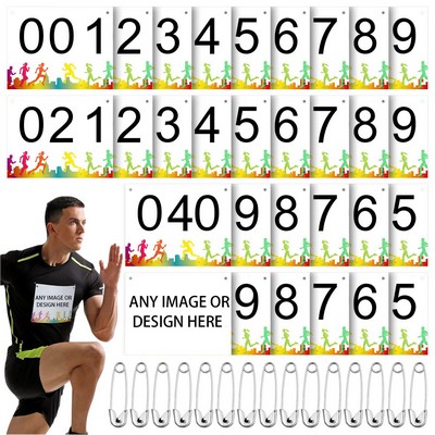 Custom Race Bibs – Waterproof, Durable & High Visibility