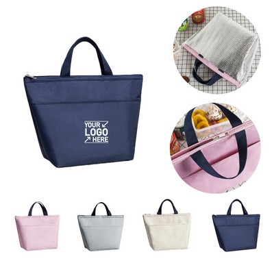 Oxford Cloth Lunch Handbag