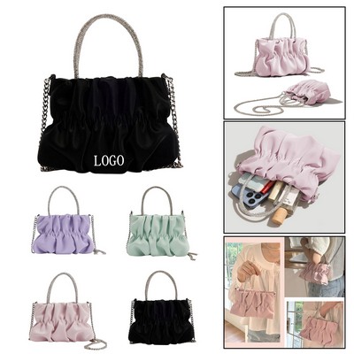 Mini PU Rhinestone Crossbody Bag