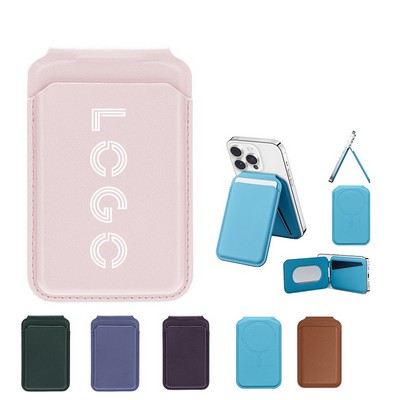 Magnetic 2-in-1 Phone Wallet Stand Card Holder