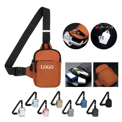 Compact Dual-Pocket Crossbody Bag