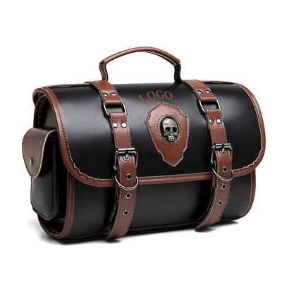 Motorcycle Retro Crossbody Side Leather Luggage