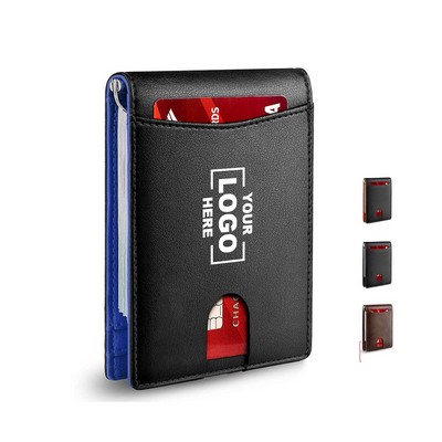 Genuine Leather Slim Pocket Wallet