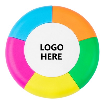 5-Color Disc-Shaped Fluorescent Pen