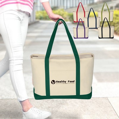 24 Oz.LARGE COTTON CANVAS TOTE BAG