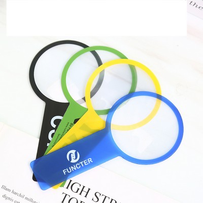 Custom PVC Circular Handheld Portable Magnifying Glass