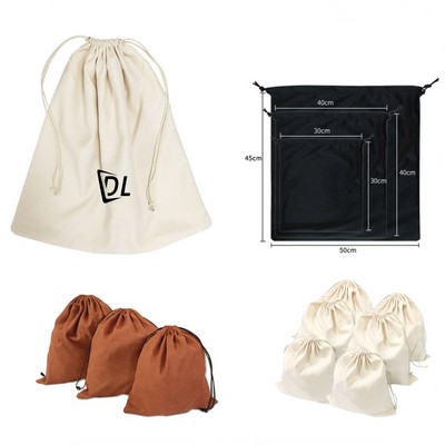 Suede Velvet Drawstring Storage Bag