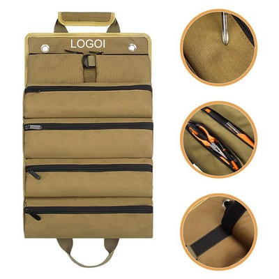 Craft Storage Organizer Caddy Tote Heavy Duty Oxford Tool Roll Bag for Farmers