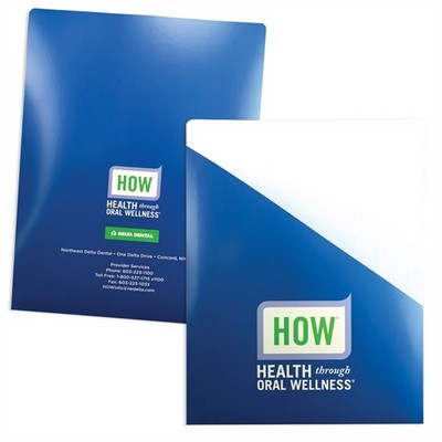 11.5" Large Pocket Page Folder with Angled Pocket MOQ100PCS