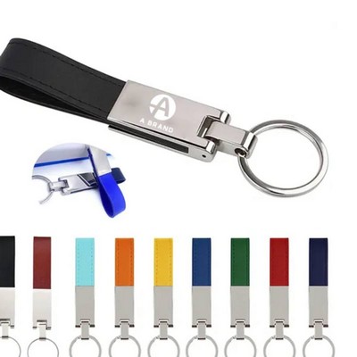 PU & Zinc Alloy Minimalist Keychain