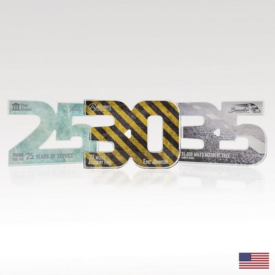 3/4" USA-Made Acrylic Numerals Style 30 – Traditional Series