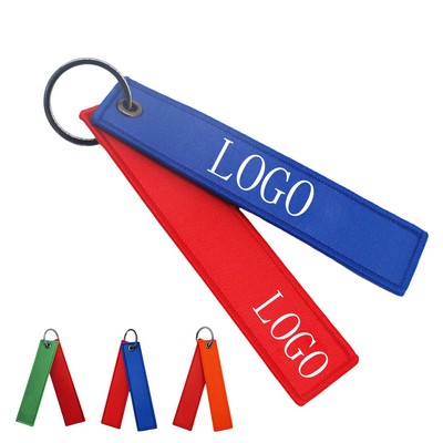 Custom Fabric Keychain Tag
