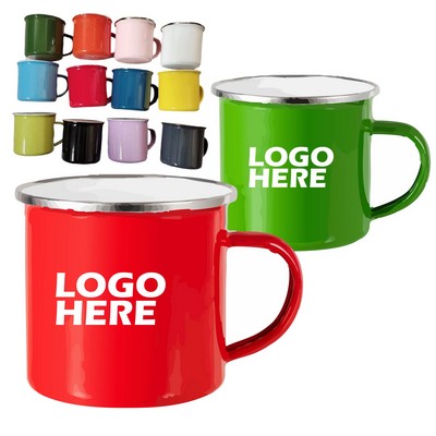 16 oz Enamel-Lined Iron Coffee Mug