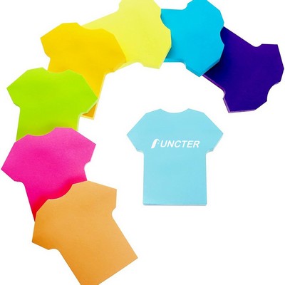 50 Sheets 2.75 inch Adhesive T-shirt Shape Sticky Notes Notepaper